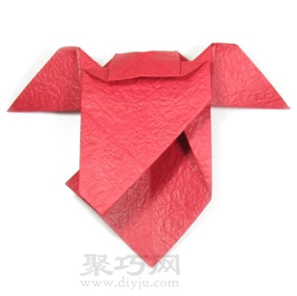 How to fold an origami heart with wings