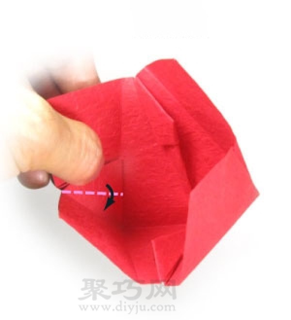 How to fold 3D heart-shaped origami by hand