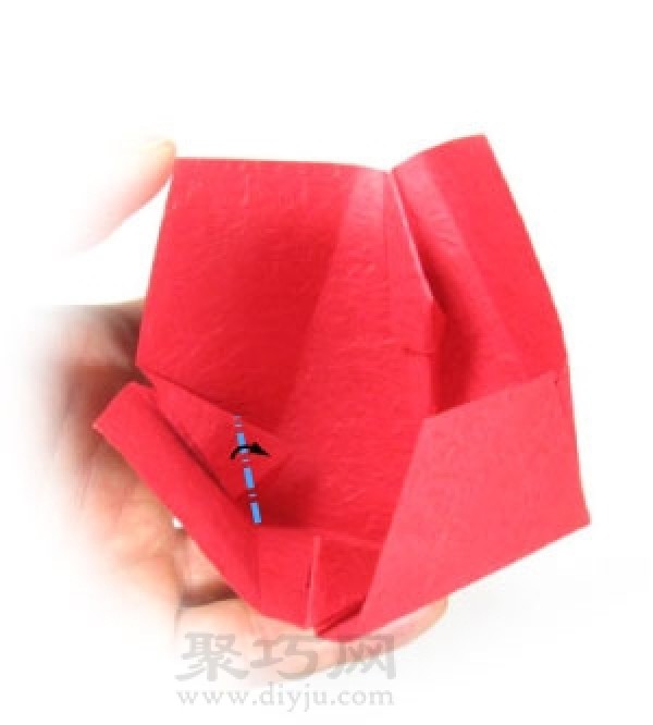 How to fold 3D heart-shaped origami by hand