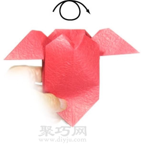 How to fold an origami heart with wings