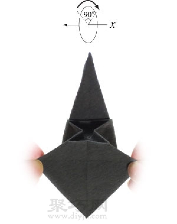 How to make origami Halloween witch