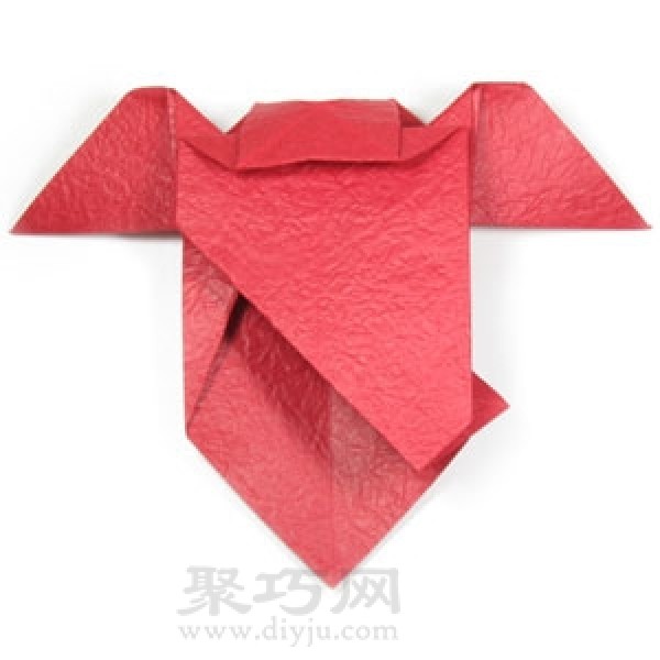 How to fold an origami heart with wings