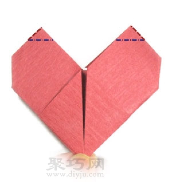 Three-dimensional heart origami tutorial