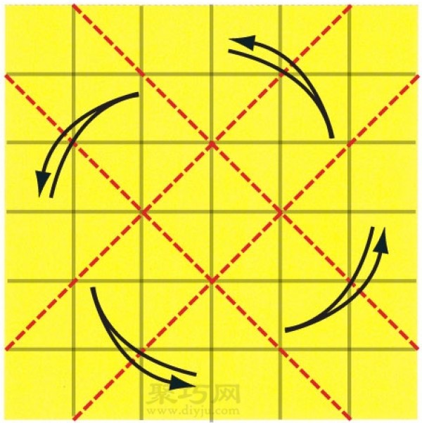 How to fold a heart-shaped spring. Use a piece of paper to fold a heart-shaped spring.