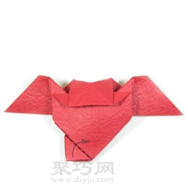 How to fold an origami heart with wings