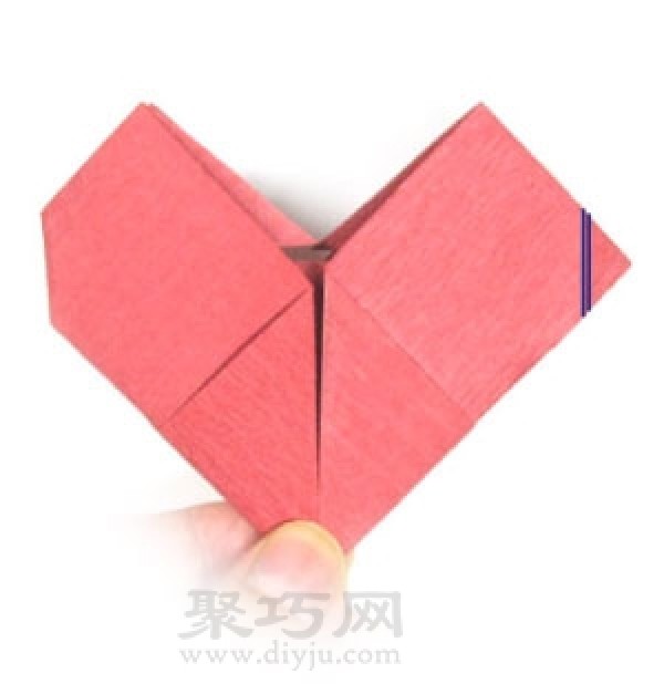 Three-dimensional heart origami tutorial