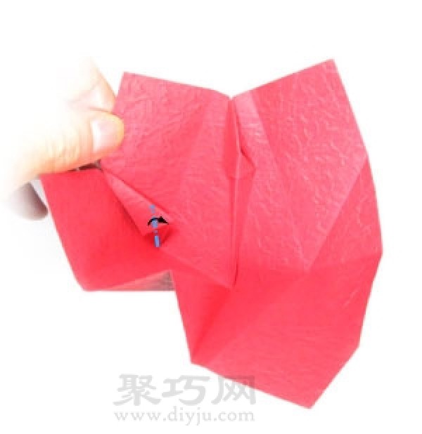 How to fold 3D heart-shaped origami by hand