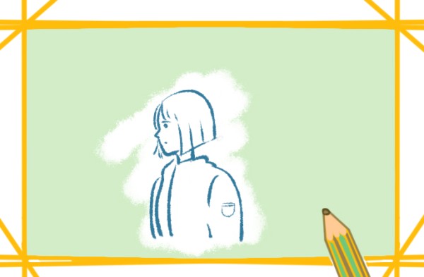 How to draw a girl with short hair