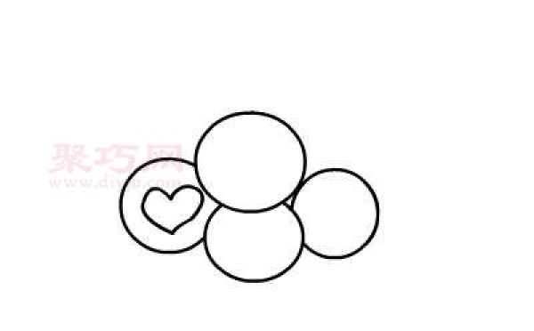 How to draw a love ball in the simplest way. Simple drawing tutorial of a love ball.