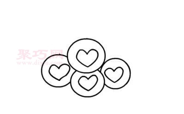 How to draw a love ball in the simplest way. Simple drawing tutorial of a love ball.