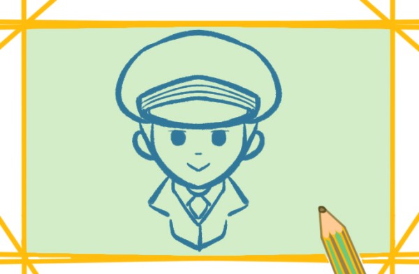 How to draw a handsome young policeman