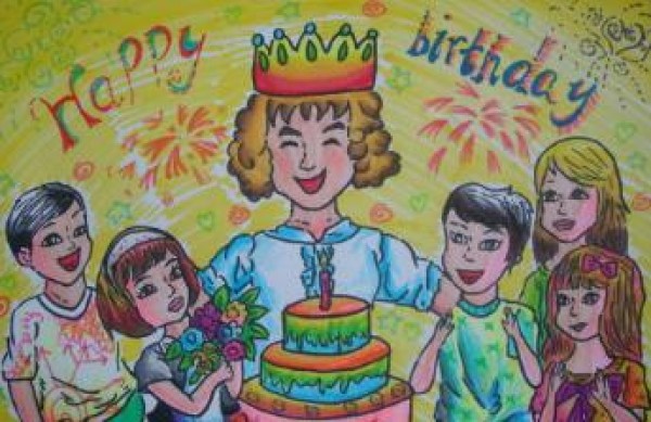 Appreciation of childrens paintings on Teachers Day - Celebrating Teachers Day