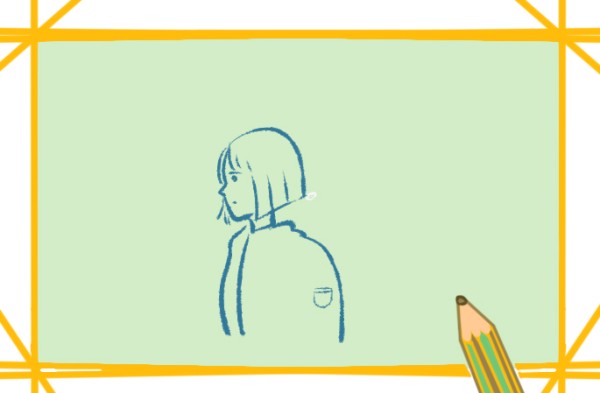 How to draw a girl with short hair