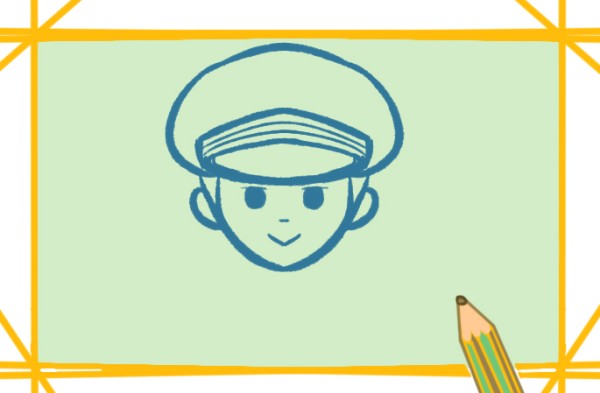 How to draw a handsome young policeman