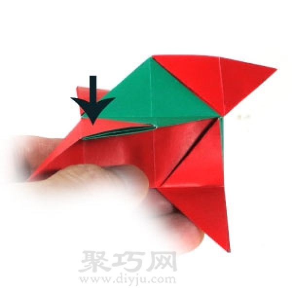 Origami New Ninja Star Folding Illustration