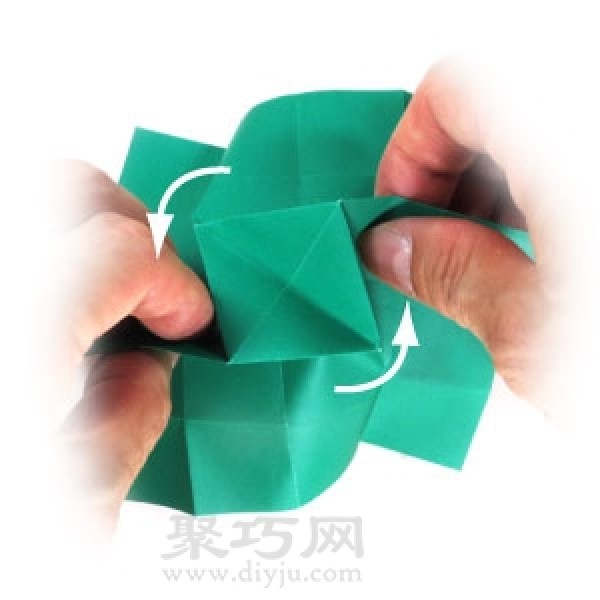 Ninja Weapon Ninja Star Origami Tutorial Illustration