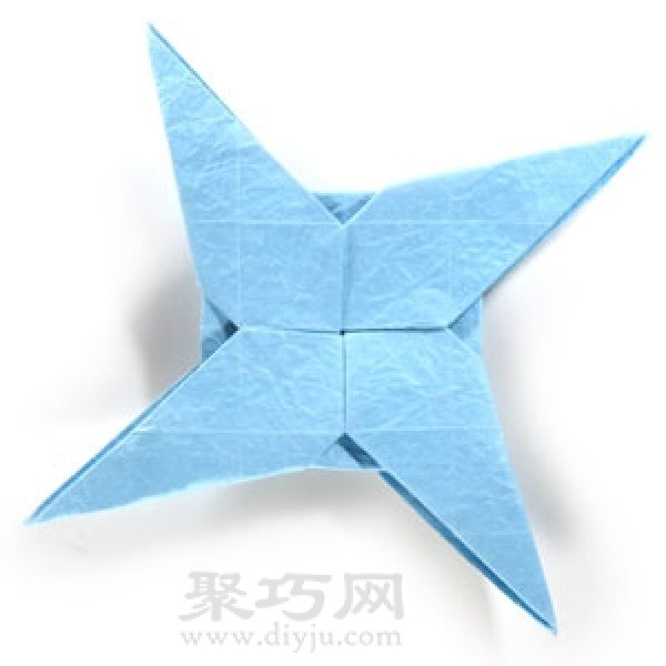 Origami Fancy Ninja Star Illustrated Tutorial