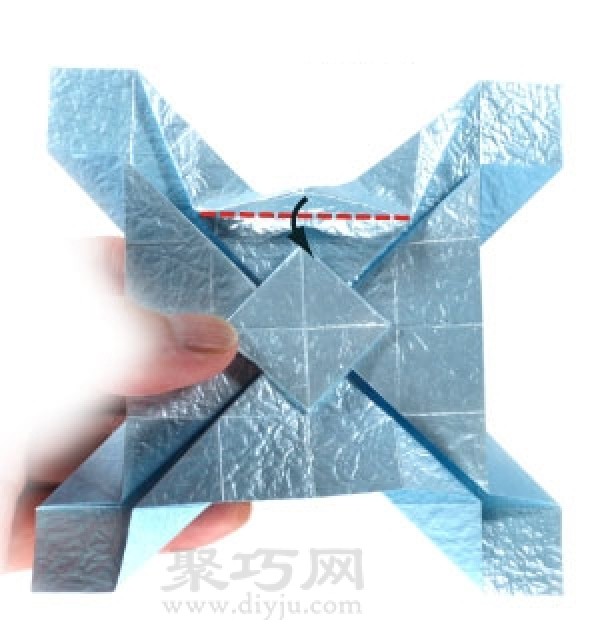 Origami Fancy Ninja Star Illustrated Tutorial