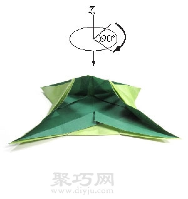 How to fold handsome origami darts? Teach you how to fold super cool four-pointed paper darts