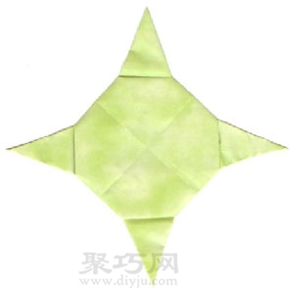 How to fold handsome origami darts? Teach you how to fold super cool four-pointed paper darts