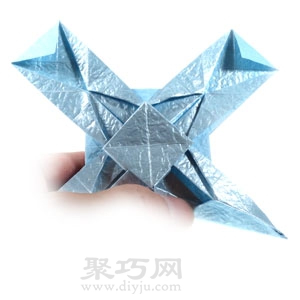 Origami Fancy Ninja Star Illustrated Tutorial