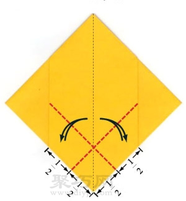 Origami 3D rocket origami method