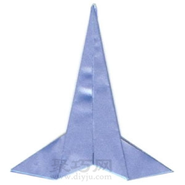 How to fold an origami three-dimensional rocket