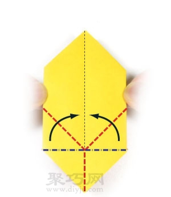 Origami 3D rocket origami method