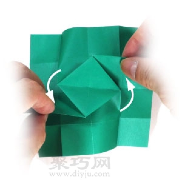 Origami New Ninja Star Folding Illustration