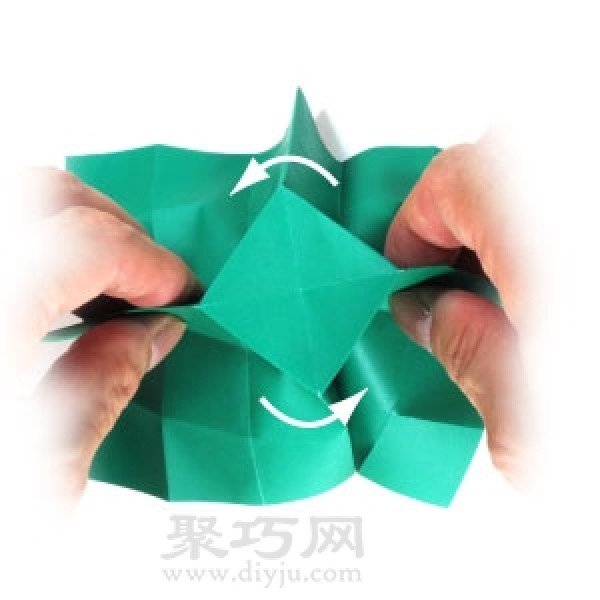 Ninja Weapon Ninja Star Origami Tutorial Illustration