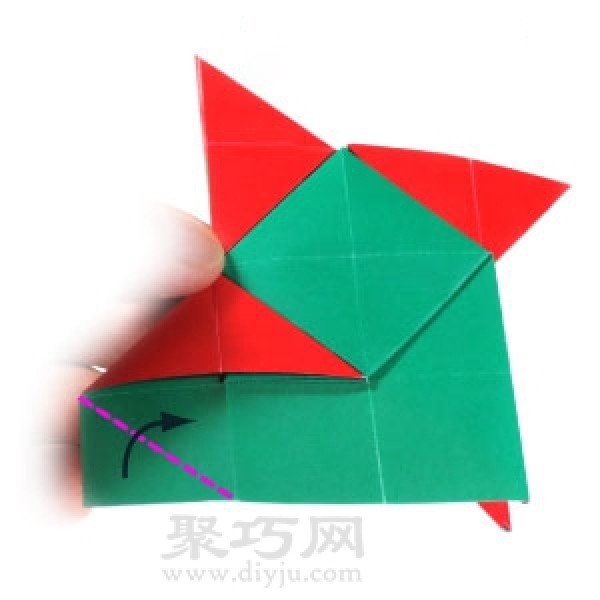 Origami New Ninja Star Folding Illustration