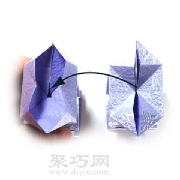 How to fold an origami square spring