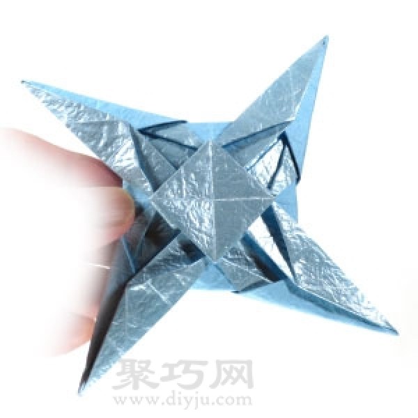 Origami Fancy Ninja Star Illustrated Tutorial