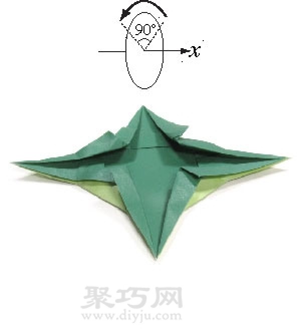 How to fold handsome origami darts? Teach you how to fold super cool four-pointed paper darts