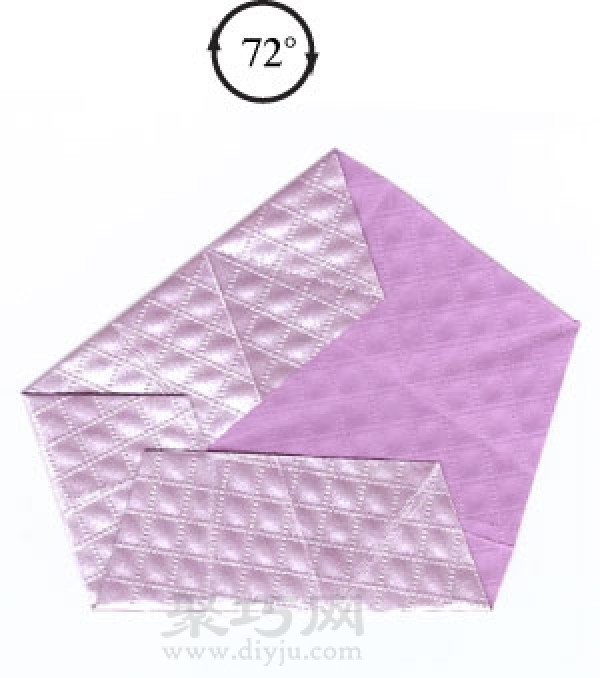 Steps to fold handmade origami starfish