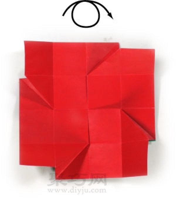 Origami New Ninja Star Folding Illustration