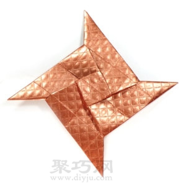 Origami Ninja Star Darts Simple Illustration