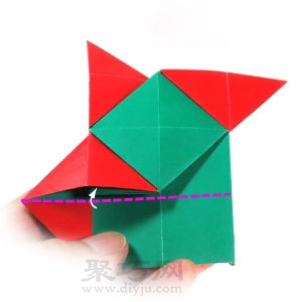 Origami New Ninja Star Folding Illustration