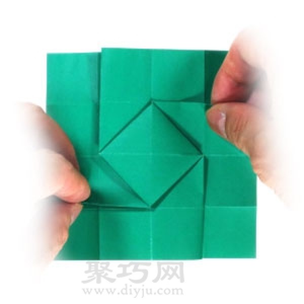 Origami New Ninja Star Folding Illustration