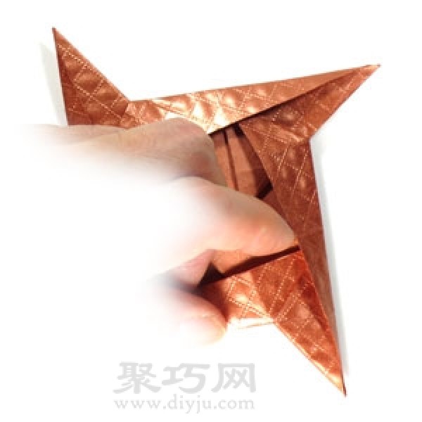 Origami Ninja Star Darts Simple Illustration