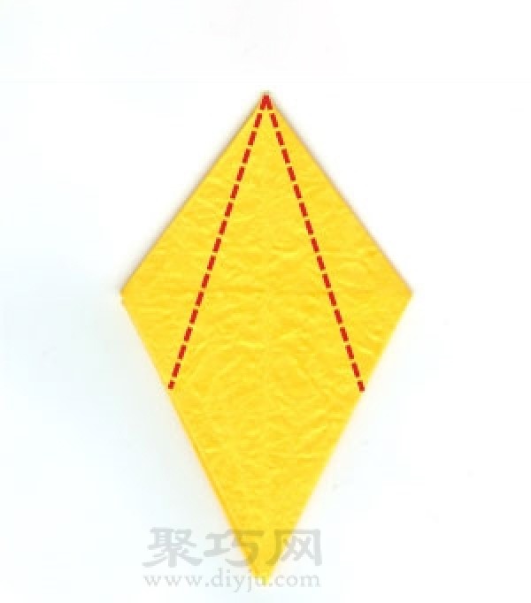 Simple folding method of three-dimensional five-pointed star origami