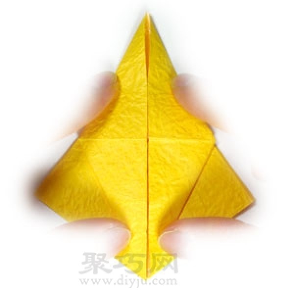 Simple folding method of three-dimensional five-pointed star origami