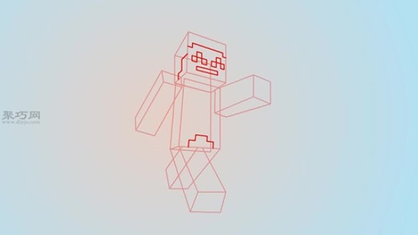 How to draw characters from the side in the Minecraft game How to draw Minecraft characters from the side