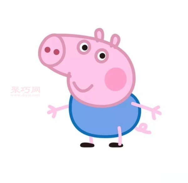 How to draw Peppa Pig and her family in a simple way?