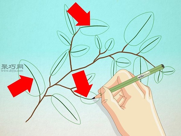 How to draw creative leaves How to draw creative leaves by hand