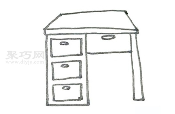 How to draw a desk for young children. Let’s learn how to draw a desk together.