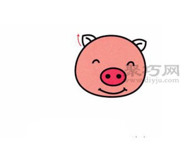 In just 2 minutes, you can easily learn how to draw a standing, super cute cartoon pig!