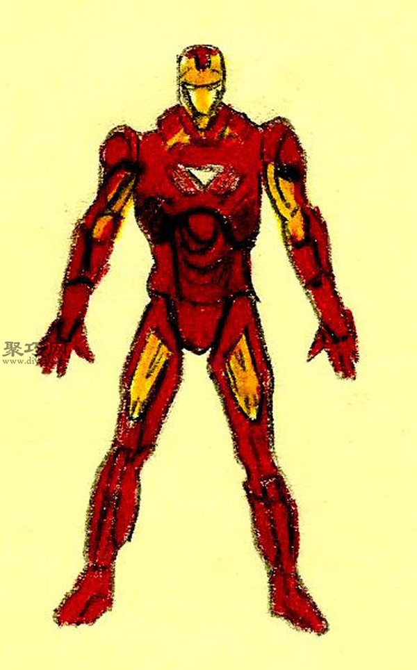 Steps to draw Iron Man Learn the steps to draw Iron Man together