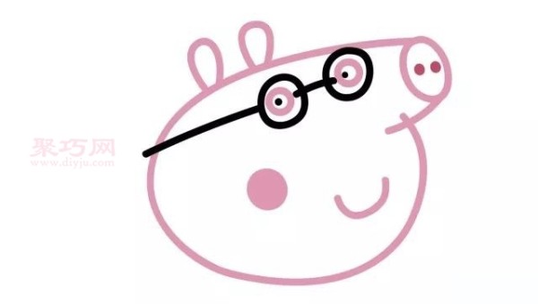 How to draw Peppa Pig and her family in a simple way?