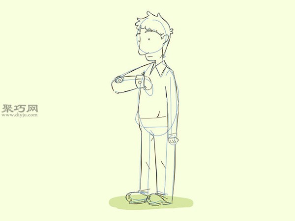 Steps to draw a cartoon man. Learn how to draw cartoon characters together.